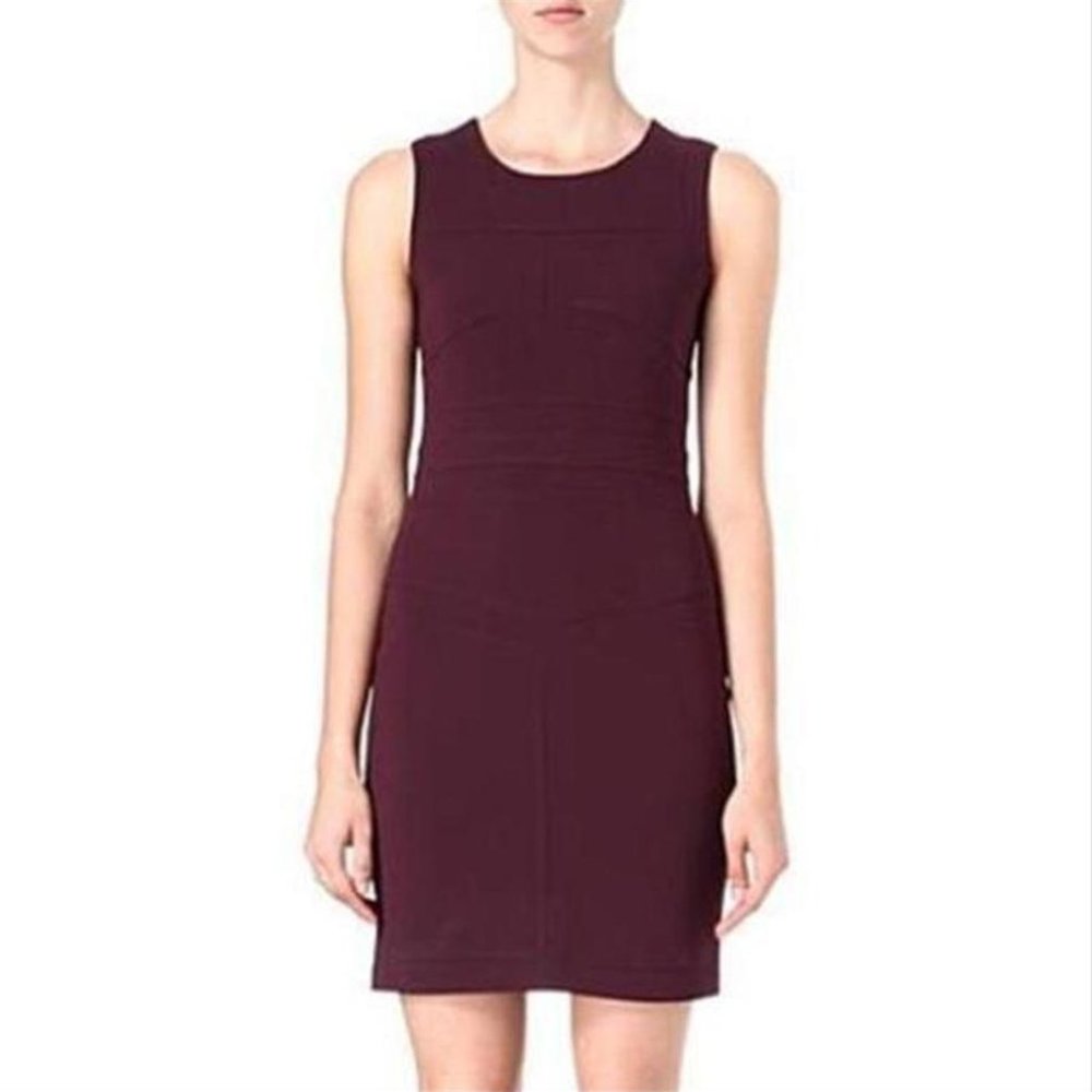 Diane Von Furstenberg Brazen Plum Sheath Dress 0